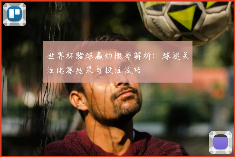 世界杯赌球赢的概率解析:球迷关注比赛结果与投注技巧